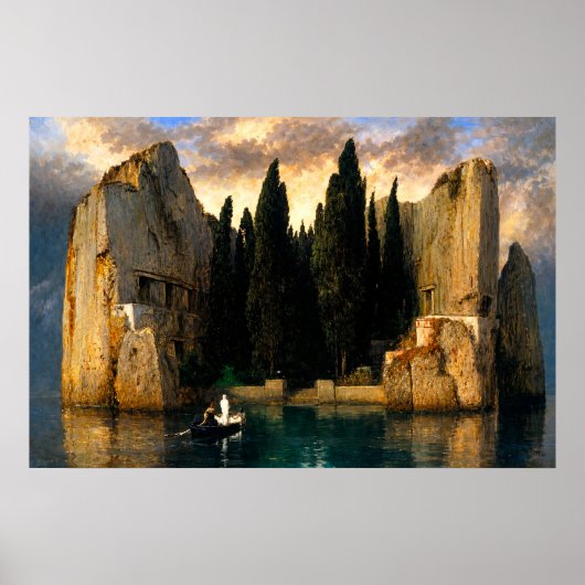 The Isle of the Dead by Arnold Böcklin ポスター (正面)