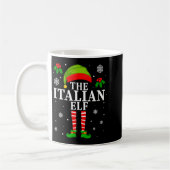 The Italian Elf Family Matching Christmas Pajama L コーヒーマグカップ (左)