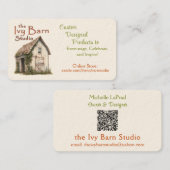 The Ivy Barn Studio 名刺 (正面/裏面)