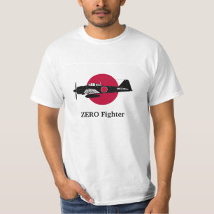 The Japanese flag and Zero fighter Tシャツ