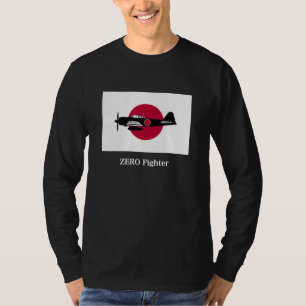 The Japanese flag and Zero fighter Tシャツ