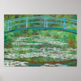 The Japanese Footbridge by Claude Monet ポスター
