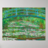 The Japanese Footbridge Claude Monet ポスター (正面)