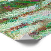 The Japanese Footbridge Claude Monet ポスター (角)