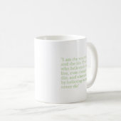 The John 11:25-26 Mug コーヒーマグカップ (正面右)