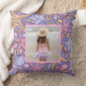 The Johnson Beach House Pillow, Fantasy Sea Patter クッション (ブランケット)