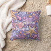 The Johnson Beach House Pillow, Purple Fantasy クッション (ブランケット)