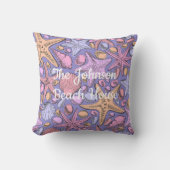 The Johnson Beach House Pillow, Purple Fantasy クッション (正面)