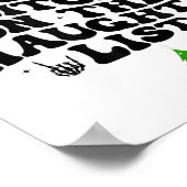 The Jolliest On The Naughty List Funny Christmas  ポスター (角)