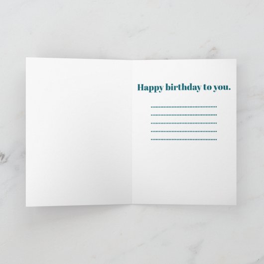 The Journey Continues,birthday カード (内部)