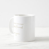 The Journey Continues Personalized Retirement Gift コーヒーマグカップ (正面左)