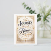 "The Journey Itself Is Home" Basho ポストカード (スタンド正面)