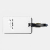 The Journey Tag – Personalized Custom Luggage Tag ラゲッジタグ (裏面横)