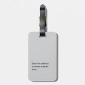 The Journey Tag – Personalized Custom Luggage Tag ラゲッジタグ (裏面縦)