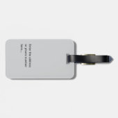 The Journey Tag – Personalized Custom Luggage Tag ラゲッジタグ (裏面横)