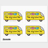 The Joy Love Busロゴスタンプ 長方形シール (シート)