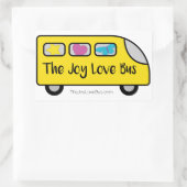 The Joy Love Busロゴスタンプ 長方形シール (バッグ)