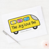 The Joy Love Busロゴスタンプ 長方形シール (封筒)