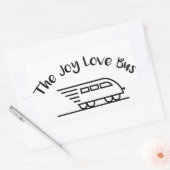 The Joy Love Bus Speedy Logoステッカー 長方形シール (封筒)