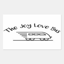 The Joy Love Bus Speedy Logoステッカー