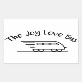 The Joy Love Bus Speedy Logoステッカー 長方形シール