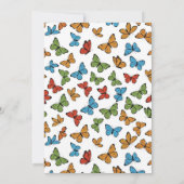 The Joy of Butterflies 11th Birthday Invitation 招待状 (裏面)