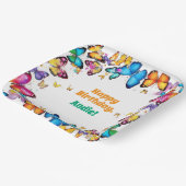 The Joy of Butterflies Birthday Party ペーパープレート (傾斜あり)