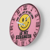 The Joy of the Lord Is My Strength ラージ壁時計 (傾斜)