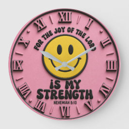 The Joy of the Lord Is My Strength ラージ壁時計