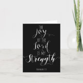 The Joy Of The Lord Is My Strength Christian カード (正面)