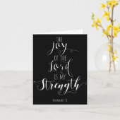 The Joy Of The Lord Is My Strength Christian  カード (黄色い花)