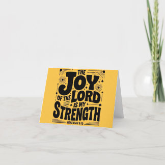The Joy Of The Lord Is My Strength Christian サンキューカード