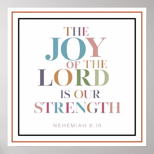 The Joy Of The Lord Is Our Strength Bold ポスター (正面)