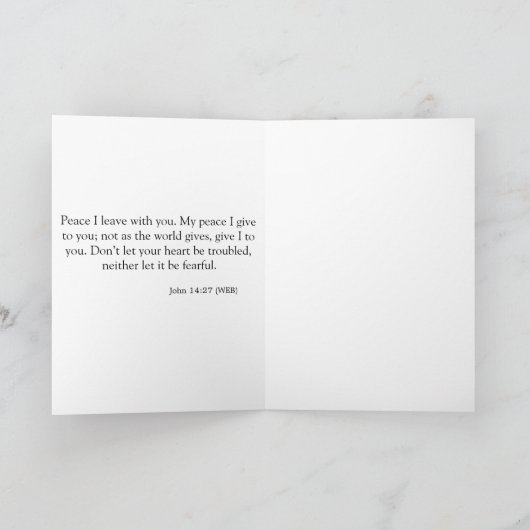 The Joy of the LORD is your strength カード (内部)