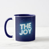The Joy Typography Wall Brick Pattern Two-Tone Mug マグカップ (左)
