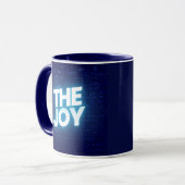 The Joy Typography Wall Brick Pattern Two-Tone Mug マグカップ (正面左)