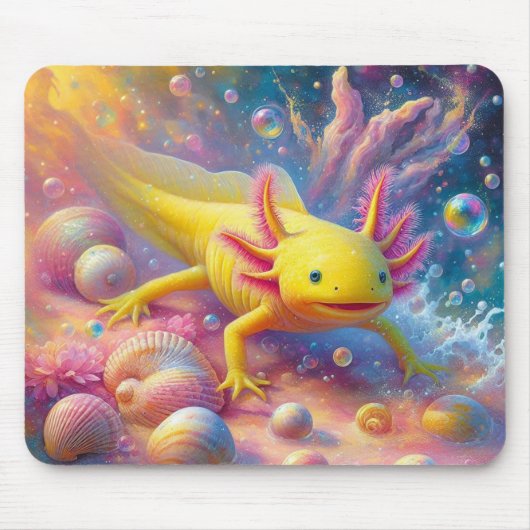 The Joyful Axolotl マウスパッド (正面)