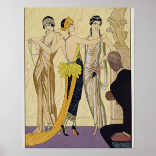 The Judgement of Paris, 1920-30 (pochoir print) ポスター