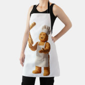 The Juggling Baker Mascot with Baguettes エプロン (インサイチュ)