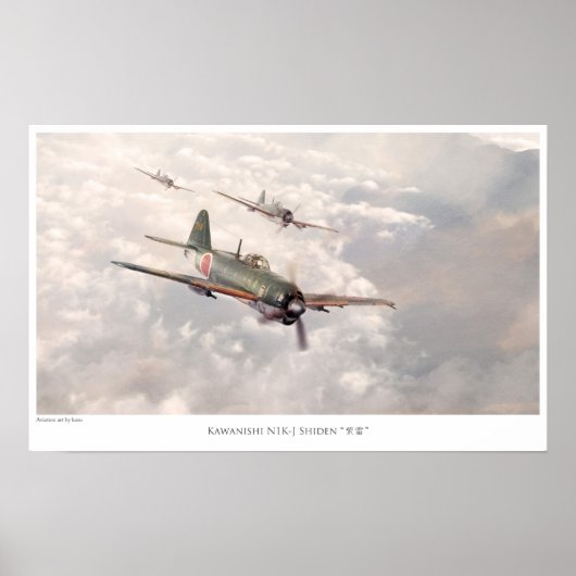 The Kawanishi N1K-J Shiden ポスター (正面)