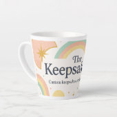The Keepsake Co. ロゴ コーヒーマグ カフェラテマグ (左アングル)