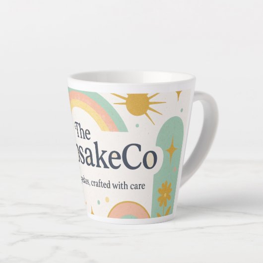 The Keepsake Co. Logo Coffee Mug カフェラテマグ (右アングル)