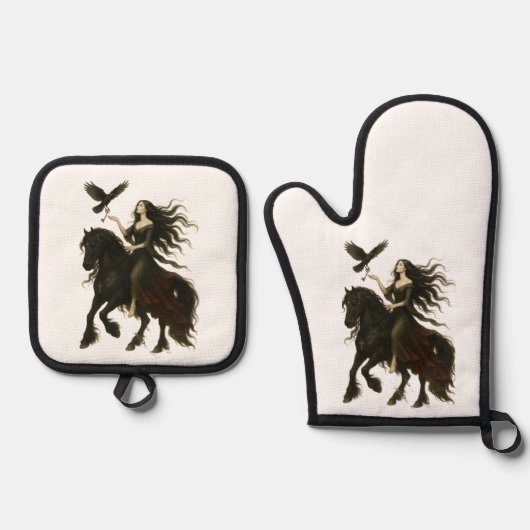 "The Key" Collection Throw Pillow 鍋つかみ&鍋敷きセット (正面)