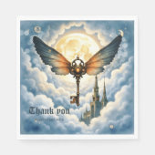 The Key of Eternity – Steampunk Wings  スタンダードランチョンナプキン (正面)