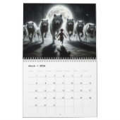 The Kid & Wolves: 2025年のファンタジーアートワークのカレンダー カレンダー (3月 2026)