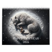 The Kid & Wolves: 2025年のファンタジーアートワークのカレンダー カレンダー (カバー)