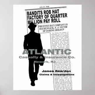 THE KILLERS (1946)映画ノワールのポスター ポスター