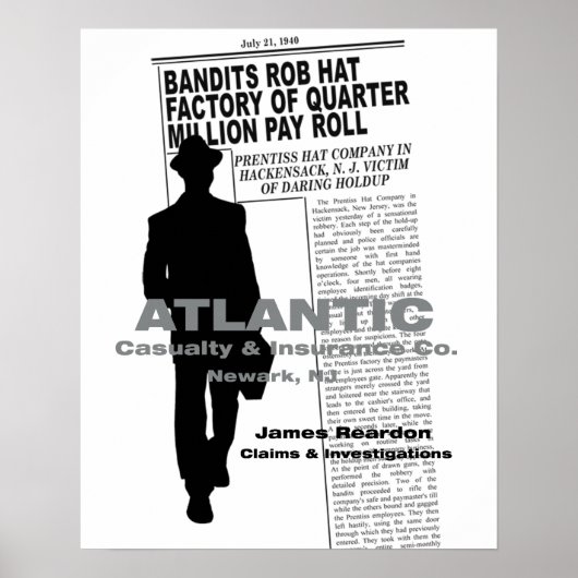 THE KILLERS (1946)映画ノワールのポスター ポスター (正面)