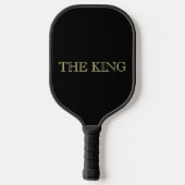 The King Black Gold Luxury Minimal Design ピックルボールラケット (裏面)