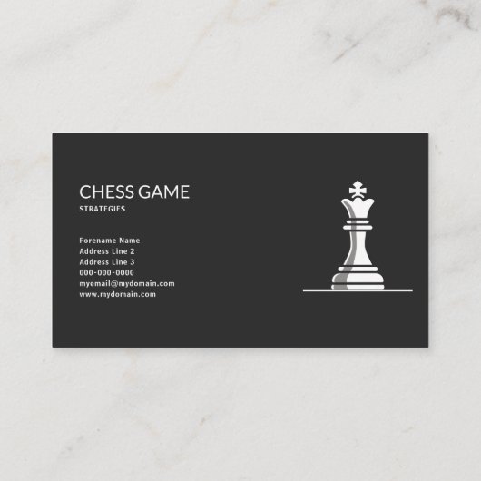The King - Chess Piece 名刺 (裏面)